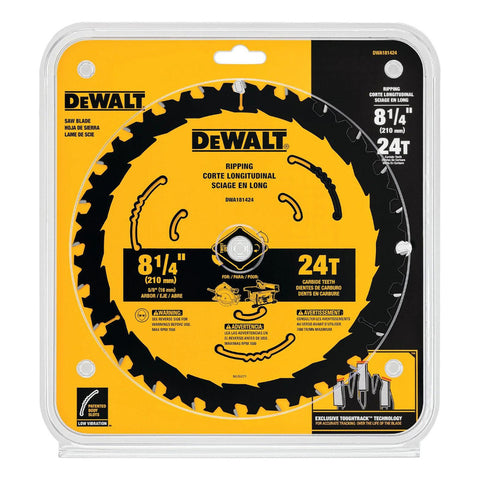 Disco Sierra Circular 8-1/4 Con 24 Dientes Dewalt Dwa181424