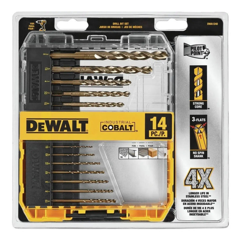 Juego De Broncas Industriales Cobalto Dewalt Dwa1240