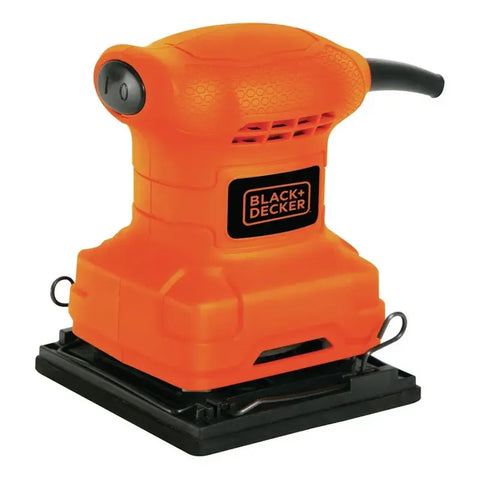 Lijadora Orbital 1/4 Black+decker Bs200 De 200w De 120v Naranja 60 Hz
