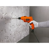 Taladro Percutor Atornillador Eléctrico De 13mm Black+decker Naranja 60 Hz