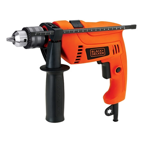 Taladro Percutor Atornillador Eléctrico De 13mm Black+decker Naranja 60 Hz