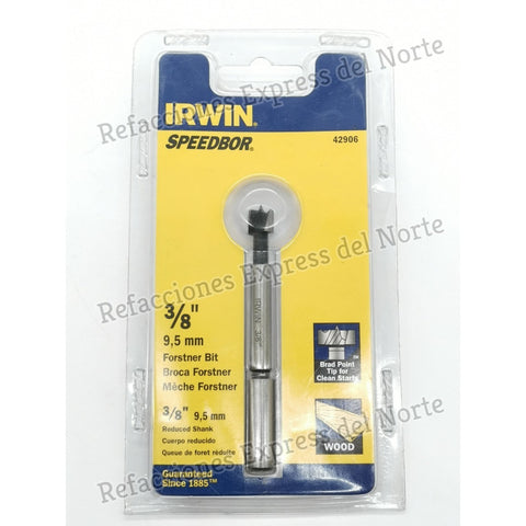 Broca Para Madera Forstener Irwin De 3/8  9.5mm Speedbor