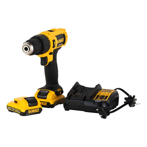 Kit Rotomartillo 3/8 (10mm) De 12v Dewalt Dcd716d2 Amarillo 60 Mhz