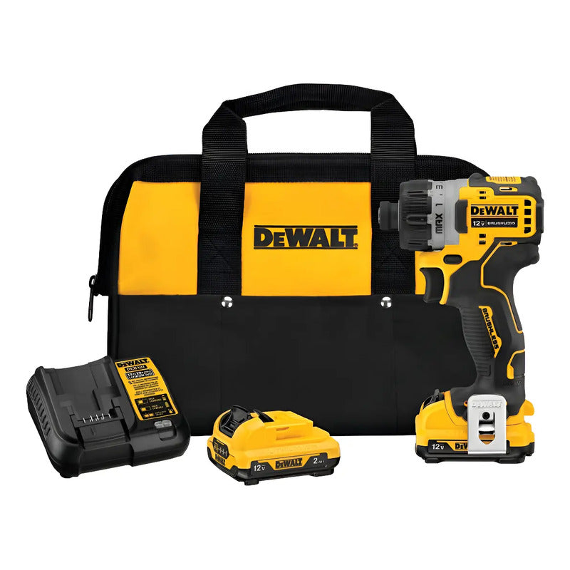 Atornillador 1/4 Xtreme 12v S/carbones Dewalt Dcf601f2 Amarillo
