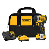 Atornillador 1/4 Xtreme 12v S/carbones Dewalt Dcf601f2 - Amarillo