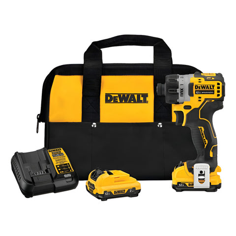 Atornillador 1/4 Xtreme 12v S/carbones Dewalt Dcf601f2 - Amarillo