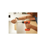 Taladro Inalámbrico 3/8 Pg. 8v Max 400rpm Black+decker Ld008 Naranja 50 Hz/60 Hz