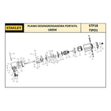 Armadura Na352731 P/cepillo Banco Stanley Stp18-b3