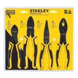 Set De 4 Pinzas Bimaterial Alicates Stanley 84-058