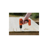 Taladro Inalámbrico 3/8 Pg. 8v Max 400rpm Black+decker Ld008 Naranja