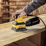 Lijadora De 1/4 De Hoja Stanley Ss24-b3 240 Watts Amarillo 60 Hz