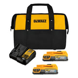 Kit 2 Baterías Cargador 20v Powerstack Dewalt Dcbp034e2