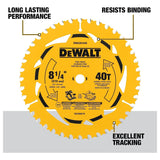 Disco Sierra Circular 8-1/4  40d Dewalt Dwa281440 Amarillo