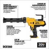 Calafateadora Quik-shot 9-10 Oz 20v Max Dewalt Dce560b