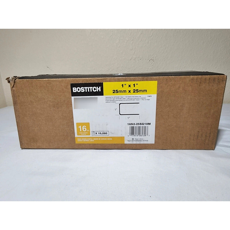 10,000 Grapas Acero Cal 16x1x1 Bostitch 16s2-25sg10m