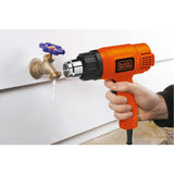 Pistola De Calor Con Doble Temperatura Black+decker Hg1500 Naranja Oscuro
