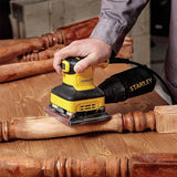Lijadora De 1/4 De Hoja Stanley Ss24-b3 240 Watts Amarillo 60 Hz