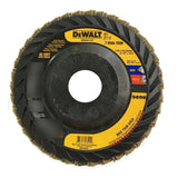 Disco Dewalt De Doble Borde, 4 1/2 X 7/8 Granos Y 80 Solapas Negro