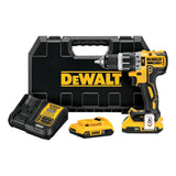 Kit Rotomartillo Dewalt Dcd796d2 20v Brushless 2baterias Amarillo