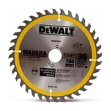 Disco Sierra Circular 7-1/4 PuLG. 36 Dientes Dwa03090 Dewalt Plateado