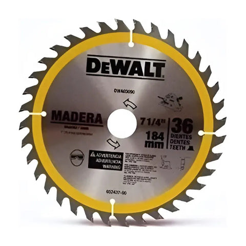 Disco Sierra Circular 7-1/4 PuLG. 36 Dientes Dwa03090 Dewalt Plateado