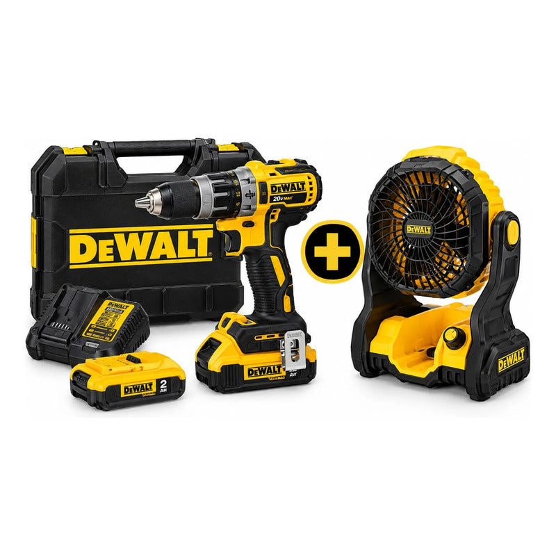Kit Rotomartillo Dcd796d2-b3+ventilador Dce512b Gratis Amarillo/negro 50