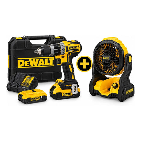 Kit Rotomartillo Dcd796d2-b3+ventilador Dce512b Gratis Amarillo/negro 50