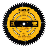 Disco Sierra 10 PuLG. 60t Melamina Madera Dewalt Dwa11060 Amarillo