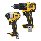 Combo Taladro Atornillador 1/2 Impacto 1/4 Dewalt Dck279d1e1 Amarillo