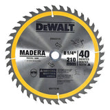 Disco Sierra Circular 8-1/4 40 Dientes Dewalt Dwa03110