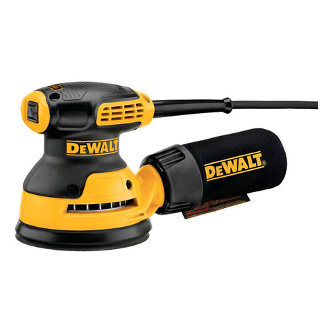 Lijadora Orbital Redonda Dewalt 5 Pulgadas Dwe6421 Amarillo 50 Hz/60 Hz