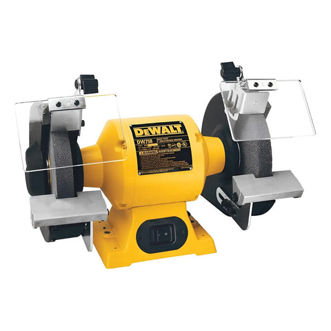 Esmeril De Banco 8 Pulgadas De 500w Dewalt Dw758 Amarillo