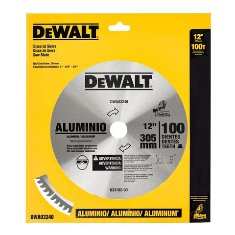 Disco De Sierra 12'' 100 Dientes Para Madera Dewalt Dwa03240