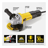Esmeriladora Angular 750w + 10 Discos Stanley Sg7115v10-b3 Amarillo 60 Hz