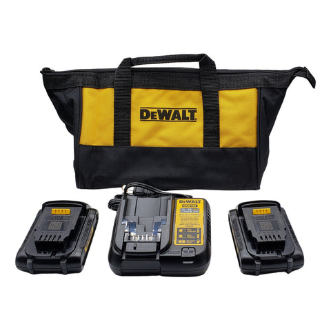 Kit 2 Baterías Dcb201-b3 + Cargador Dcb107 + Maletín Dewalt