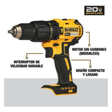 Combo Rotomartillo Atornillador Inalámbrico Dewalt Dcd7781d2 Amarillo