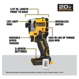 Atornillador De Impacto Inalámbrico 20v Dewalt Dcf850b-b3 Amarillo