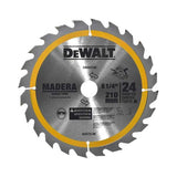 Disco Sierra Madera 8-1/4  Con 24 Dientes Dewalt Dwa03100