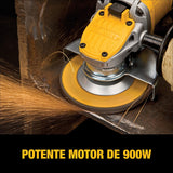 Miniesmeriladora Angular 4½ Dewalt Dwe4120 Con 900w De 120v