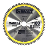 Disco Sierra Para Madera 10 PLG-80 Dientes Dwa03130 Dewalt