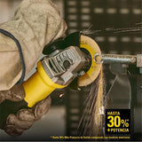 Esmeriladora Angular 750w + 10 Discos Stanley Sg7115v10-b3 Amarillo 60 Hz