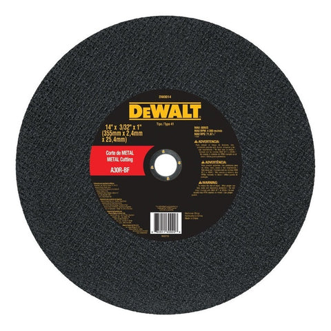 Disco De Corte Para Metal 355mm X 3mm X 25.4mm Dewalt Dw0014