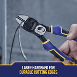 Pinzas Corte Diagonal Powerslot Irwin 8 Pulgadas Iwht84001 Azul Oscuro