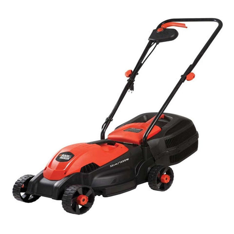 Cortadora De Pasto Eléctrica Black+decker Gr1000 Con Bolsa Recolectora De 1200w Y 220v Color Naranja/negro