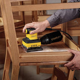 Lijadora De 1/4 De Hoja Stanley Ss24-b3 240 Watts - Amarillo - 60 Hz