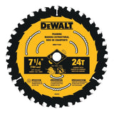 Disco Sierra Carburo 7-1/4 Con 24 Dientes Dewalt Dwa171424