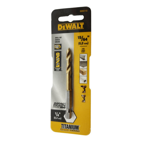 Broca Recubierta Nitruro Titanio 15/64 Pulgadas Dd5115