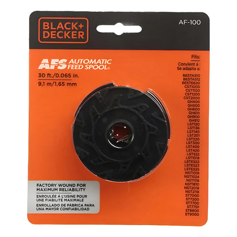 Carrete Hilo Repuesto Desbrozadora Black+decker Af-100 Gh900 Blanco