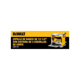 Cepillo De Banco Para Madera 12.1/2  02.1/2 Hp  Dewalt Dw734 Amarillo