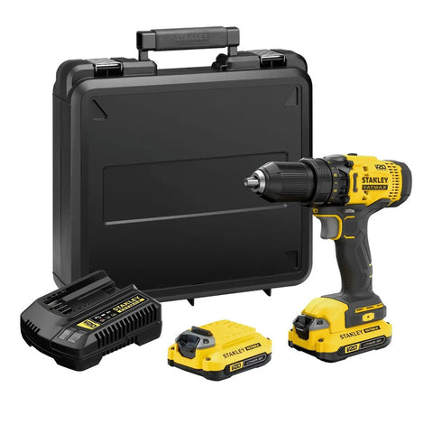 Taladro Atornillador Inalámbrico 20v+2 Baterías Scd700c2k-b3 Amarrillo